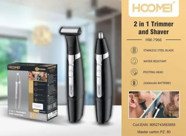 Hoomei Trimmer Μηχανή Μαύρο HM-7966 2