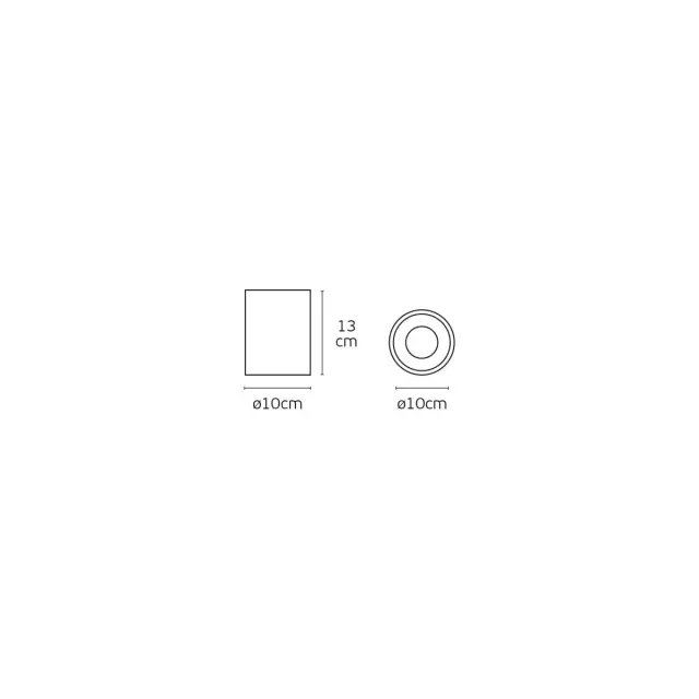 Kumu Φωτιστικό οροφής LED 30W 3000K ø10x13cm IP65 λευκό+μαύρο Άσπρο Άσπρο/Μαύρο 2