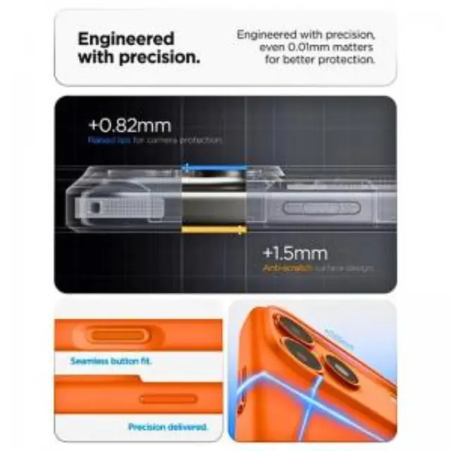 Θήκη Σιλικόνης Spigen Apple iPhone 18 Pro Max/ 17 Pro Max MagSafe Silicone Fit Πορτοκαλί N70542 3