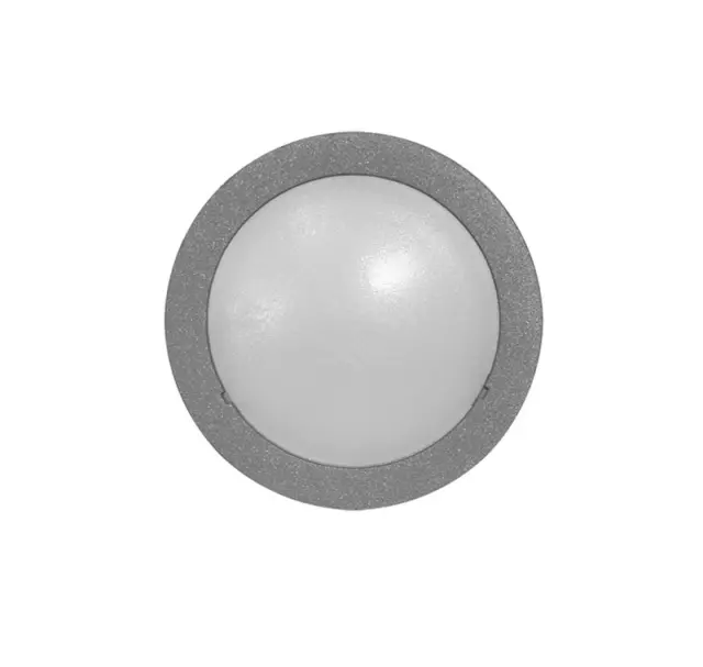 LED ΦΩΤ.ΑΛΟΥΜΙΝΙΟΥ ΕΠΙΤΟΙΧΟ ΣΤΡΟΓΓΥΛΟ 0.7W ΜΠΛΕ ΓΚΡΙ