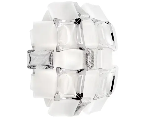 Mida Silver Απλίκα Τοίχου Design LED Ασημί Άσπρο Άσπρο/Ασημί