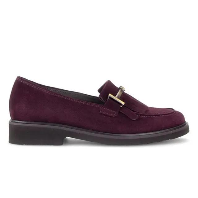 Gabor Μοκασίνια-Loafers Γυναικείο δέρμα Nubuck Μπορντώ GAB/401102 004-MULBERRY - 38