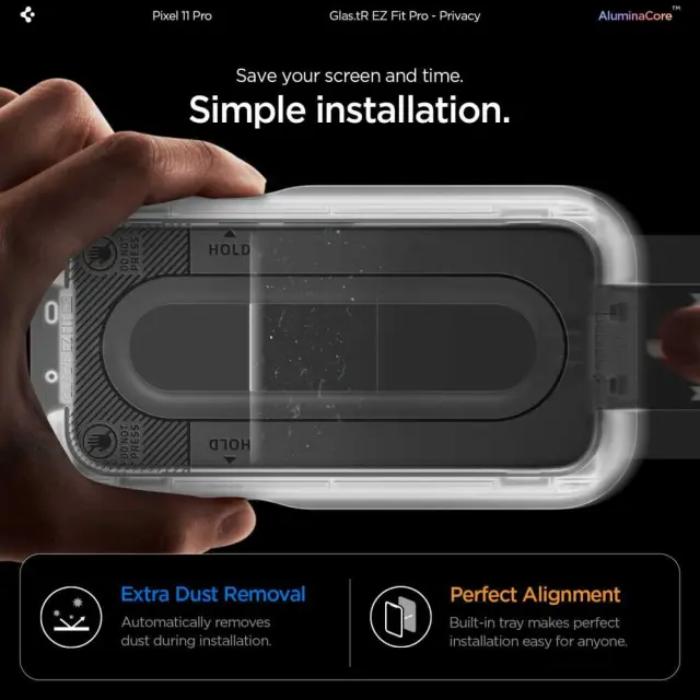 Spigen Glas.tr Ez Fit Pro Ac 2-pack Google Pixel 9 / 9 Pro / 10 Pro / 11 Pro Privacy 3