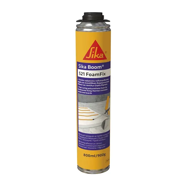 Sika Boom®-521 FoamFix Πολυουρεθανικός αφρός ταχείας ωρίμανσης & περιορισμένης διόγκωσης πιστολιού 750ml / 96.592039
