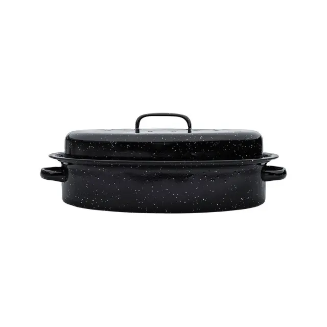 Estia Γάστρα Οβάλ Enamel με Σχάρα 40x27cm 4.8L 2