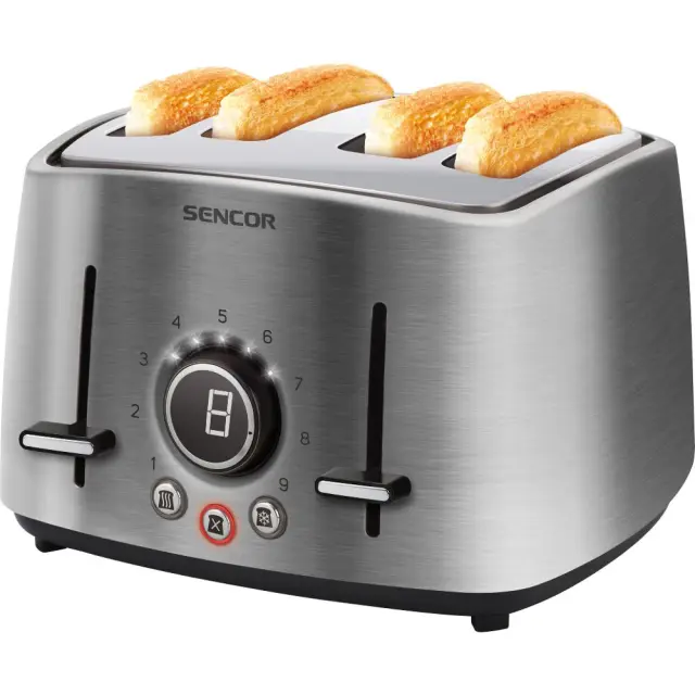 Φρυγανιέρα Sencor STS 5070SS 4 Θέσεων 1600W Stainless Steel Ασημί