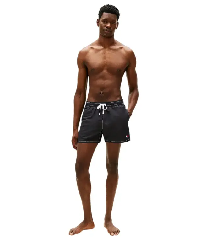 Tommy Hilfiger - Ανδρικό Μαγιό Σορτς Heritage Logo UM0UM03852-BDS Μαύρο - S 3