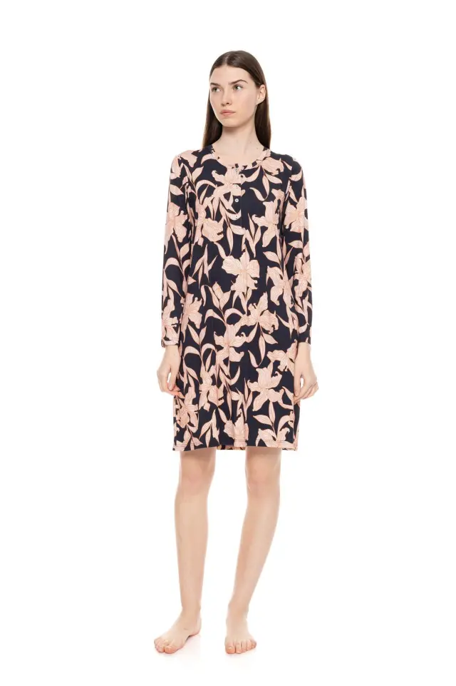 W1511 - Type - NIGHTGOWN ORANGE LEAF