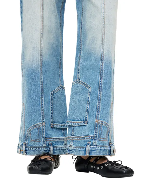 Desigual - Γυναικείο Τζιν Παντελόνι Invert 26WWDD17-5053 Γαλάζιο 3