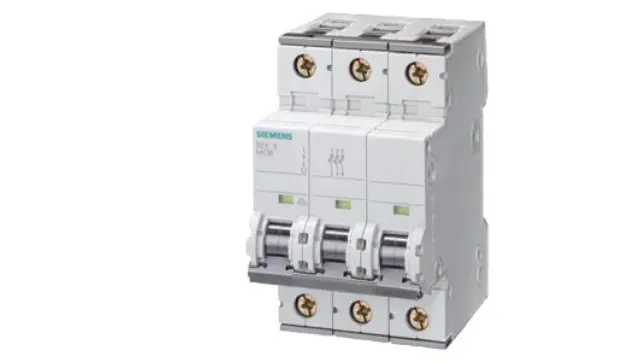 Miniature circuit breaker 400 V 6 kA, 3-pole, C, 6 A, D=70 mm