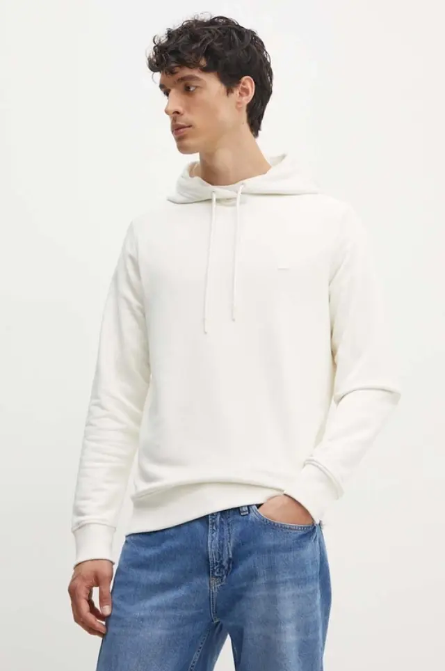 Calvin Klein - Ανδρικό Φούτερ Embro Regular Fit J30J325149-YBI Λευκό