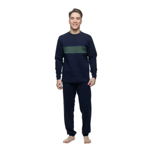 Galaxy Ανδρική Πυτζάμα Με Μπάσκες, Χρώμα Σκούρο Μπλε