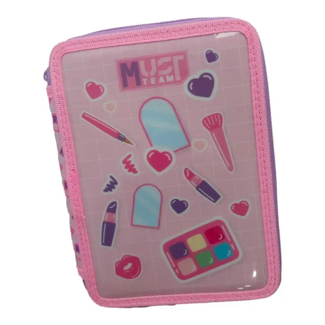 Σχολική Κασετίνα Διπλή Γεμάτη Must Team Cosmetics / 587583 (Must)