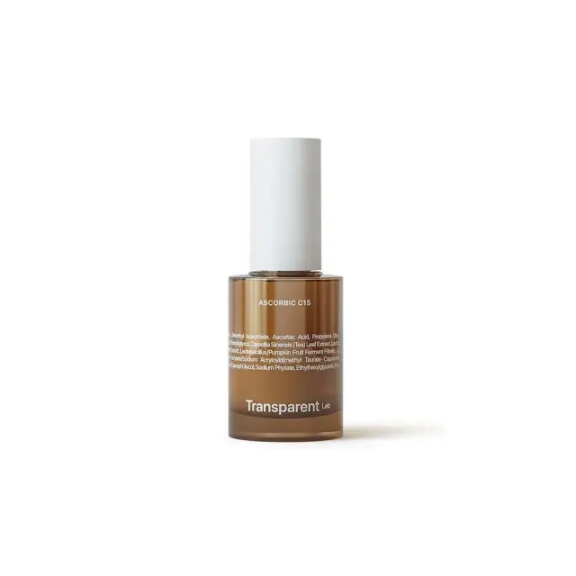 Transparent Lab Ascorbic C15 Serum Αντιοξειδωτικός Ορός Προσώπου με 15% Καθαρή Βιταμίνη C, 30ml
