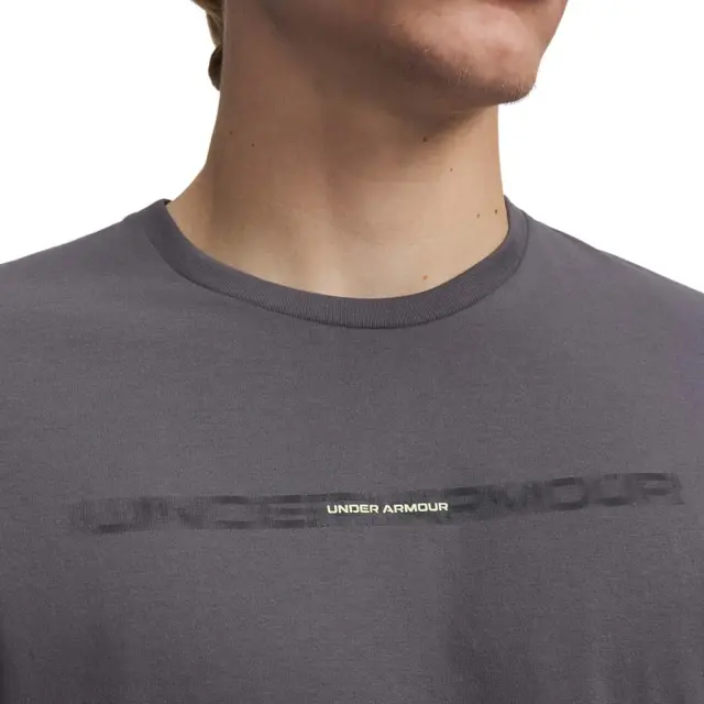 Under Armour Men's Blur Wordmark Shortsleeve T-Shirt Γκρι Σκούρο 6009248-025 (Under Armour) 3
