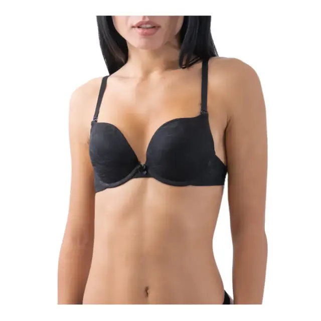 FMS Γυναικείο Σουτιέν Push Up Monica Δαντέλα, Χρώμα Μαύρο - 70B
