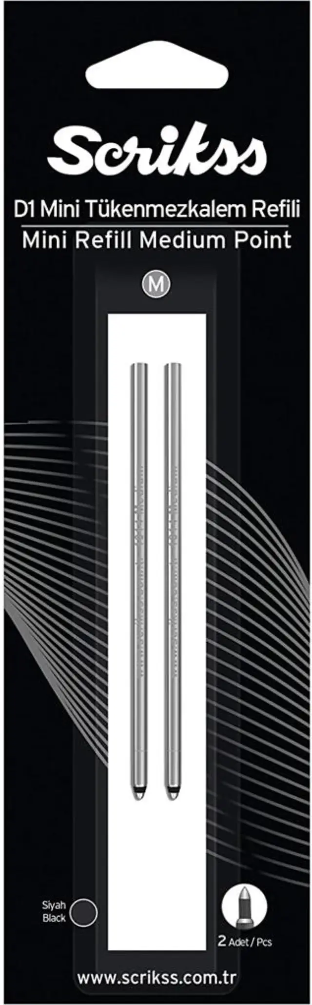 Ανταλλακτικό Scrikss για Mini pen D1 Μαύρο 1,0 mm M (Scrikss)
