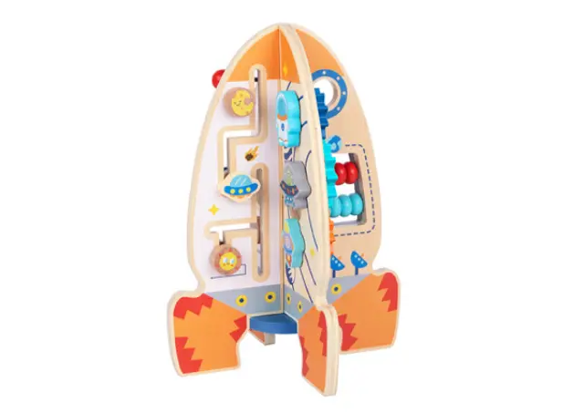 Tooky Toy Ξύλινος Πύραυλος Δραστηριοτήτων TK333