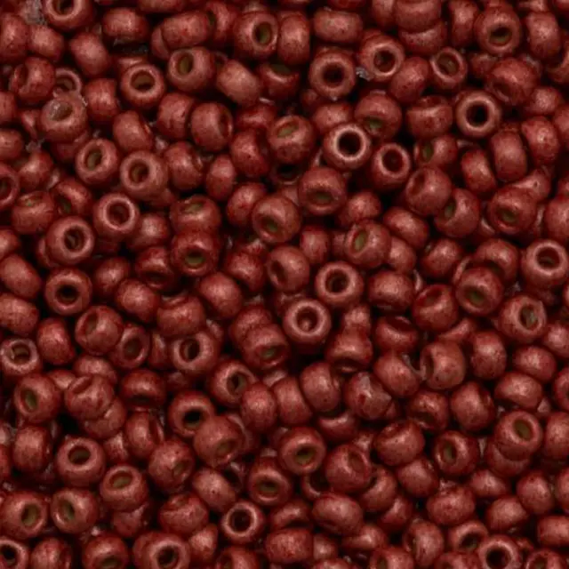 Χάντρα Miyuki Round Rocailles 8/0 - 94208F - Duracoat Galvanized Matte Dark Berry ~25gr