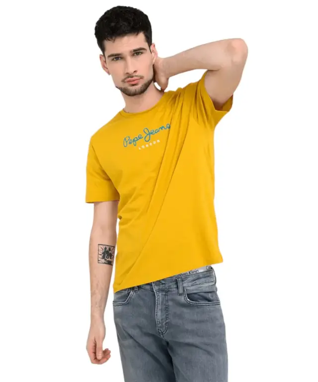 Pepe Jeans - Ανδρικό T-shirt Eggo N PM5010178-089 Κίτρινο 2