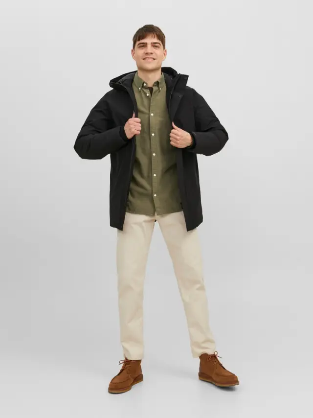 JPRGRINDLE LOGO SHIRT L/S grape leaf - M 3