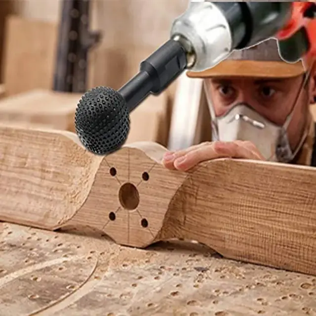Ράσπα ξύλου στρογγυλή – Hotaitools spherical spindles for angle grinder