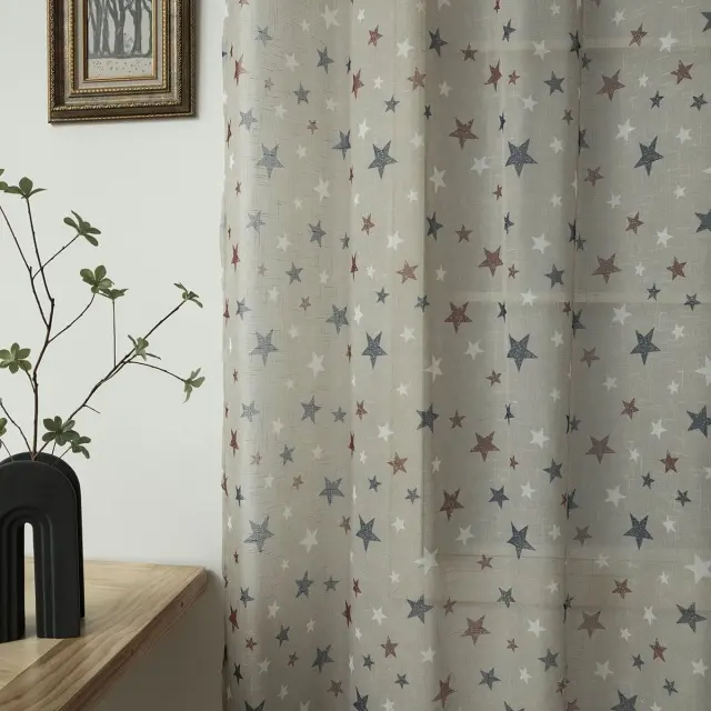 Κουρτίνα Με 16 Κρίκους 280x280 Γάζα Beauty Home 6120 Μπεζ 100% Πολυέστερ 3