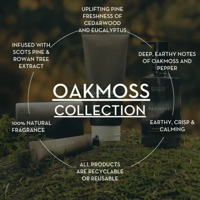 The Scottish Fine Soaps Oakmoss pamper essentials Gift Set Σετ δώρου με βασικά προϊόντα περιποίησης 3