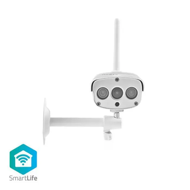 WiFi Smart IP κάμερα Full HD 1080p, με αδιάβροχο περίβλημα και υπέρυθρες LED για εξωτερικούς χώρους.