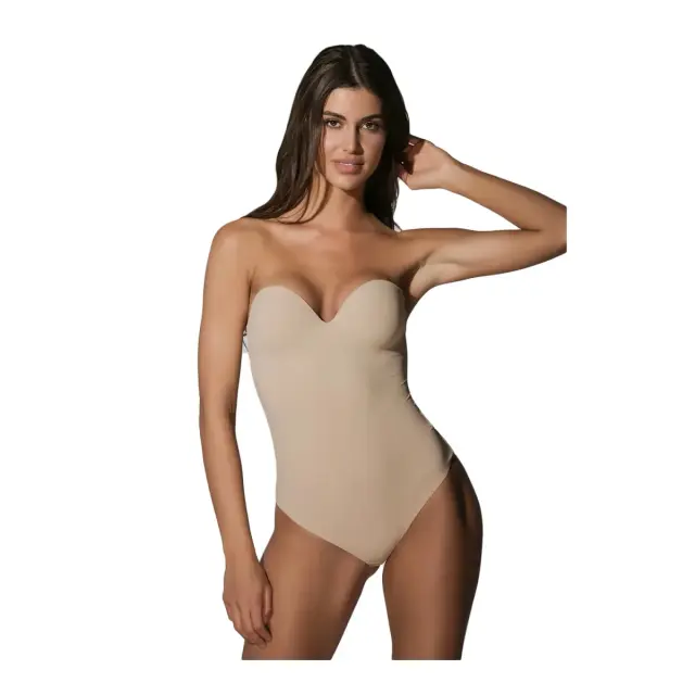 Luna Γυναικείο Κορμάκι Basic Secret Sense Body, Χρώμα Μπεζ