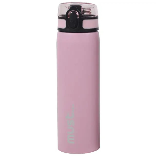 Must Παγούρι Ανοξείδωτο 600ml Με Καπάκι Ροζ 000584544