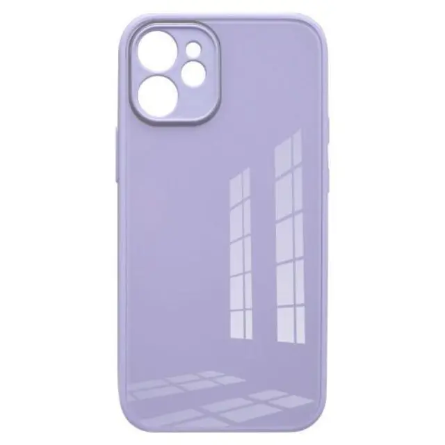 Θήκη TPU & Glass inos Apple iPhone 12 mini CamGuard Μωβ N57192
