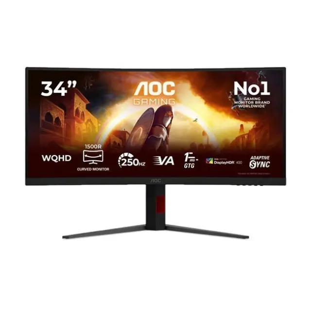 AOC Monitor 34" CU34G4ZCA VA UWQHD (CU34G4ZCA)