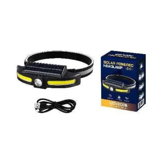 Ηλιακός φακός κεφαλής LED με πάνελ - JS921 - 279306 2