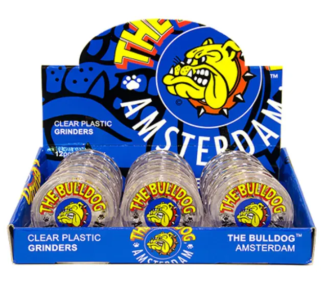 The Bulldog Amsterdam Grinder Διάφανο Πλαστικό 60mm - 3 Parts 2