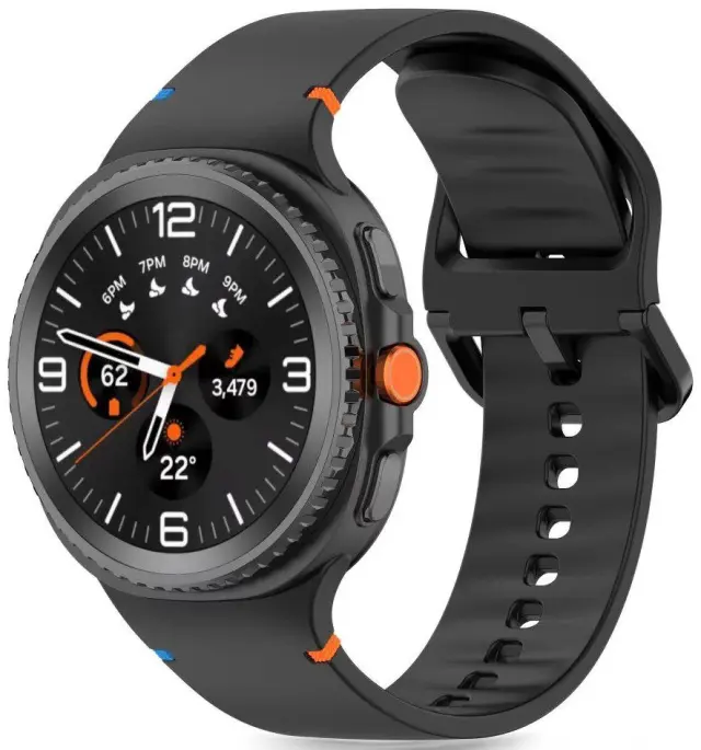 Tech-protect Silicone Samsung Galaxy Watch 8 / 9 / Classic (40 / 44 / 46 Mm) Black