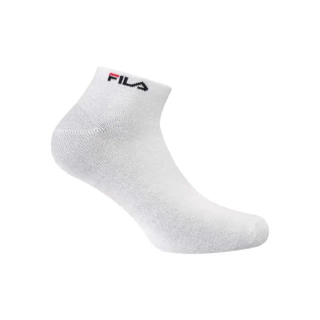 FILA Unisex Κάλτσες Σοσόνια Bamboo Invisible Plain- 3 Ζεύγη, Χρώμα Λευκό 2