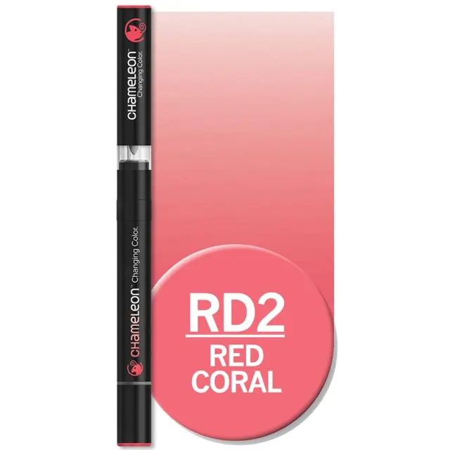 Διπλός Μαρκαδόρος Chameleon - RD2 Red Coral