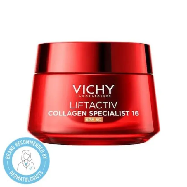 Vichy Liftactiv Collagen Specialist 16 Ενυδατική & Αντιγηραντική Κρέμα Προσώπου Ημέρας με SPF50 κατά των Ατελειών με Κολλαγόνο & Πεπτίδια