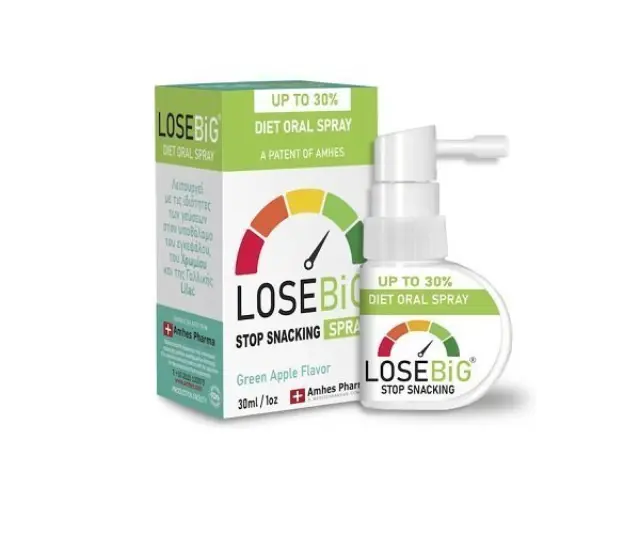 Losebig Stop Snacking Spray Συμπλήρωμα για Αδυνάτισμα με Γεύση Πράσινο Μήλο 30ml