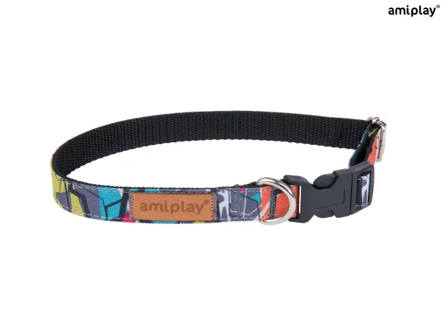 Amiplay Περιλαίμιο Σκύλου Adjustable Collar- Abstraction - Small 1x20-35cm