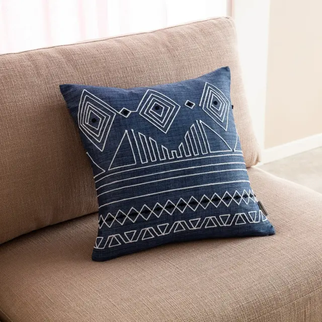 Μαξιλαροθήκη Διακόσμησης Gofis Home Edna 43x43 Blue Jean 162/01