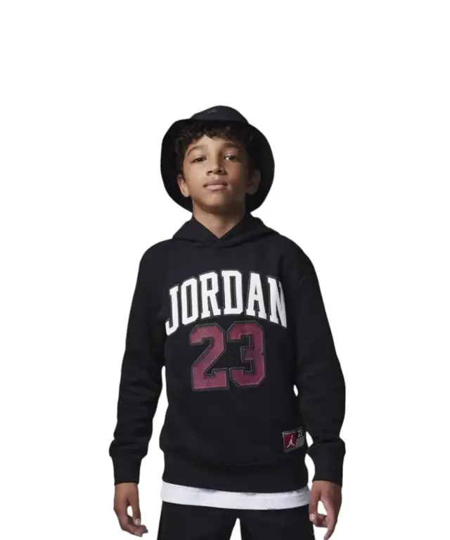 Jordan - Παιδική Μπλούζα Collegiate Fleece 95C479-023 Μαύρο - 8 ετών
