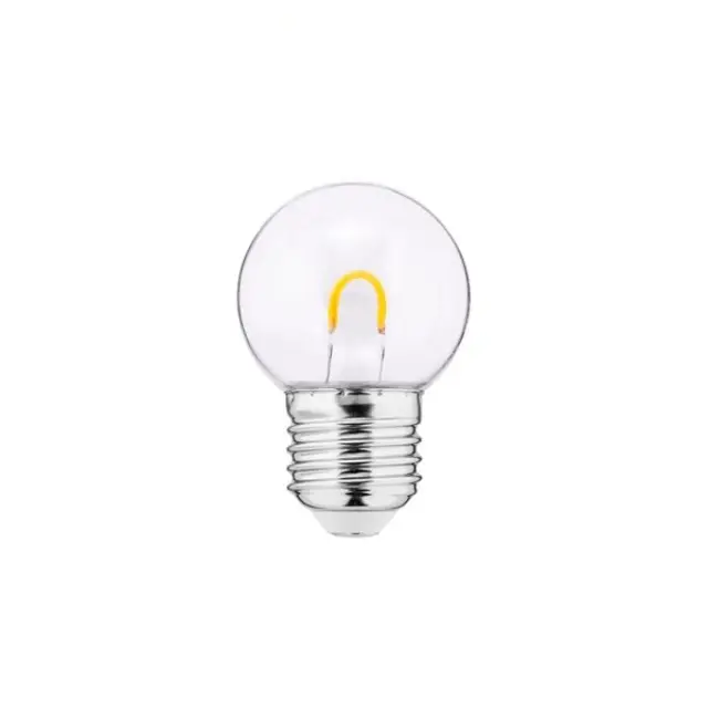 LED Bulb 1W E27 G45 220V 50Lm 2200K PC clear FILAMENT U