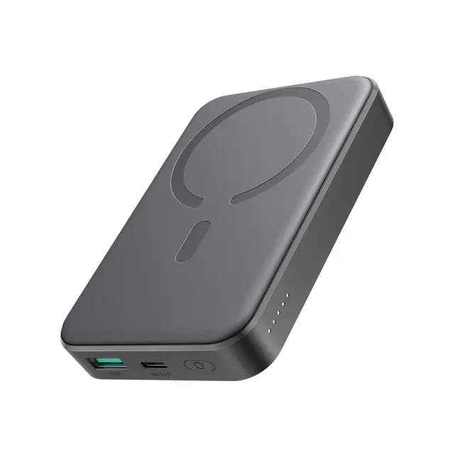 Joyroom JR-W020 20W 10000mAh MagSafe Power Bank + USB-C - Καλώδιο USB-C 0,25m - Μαύρο