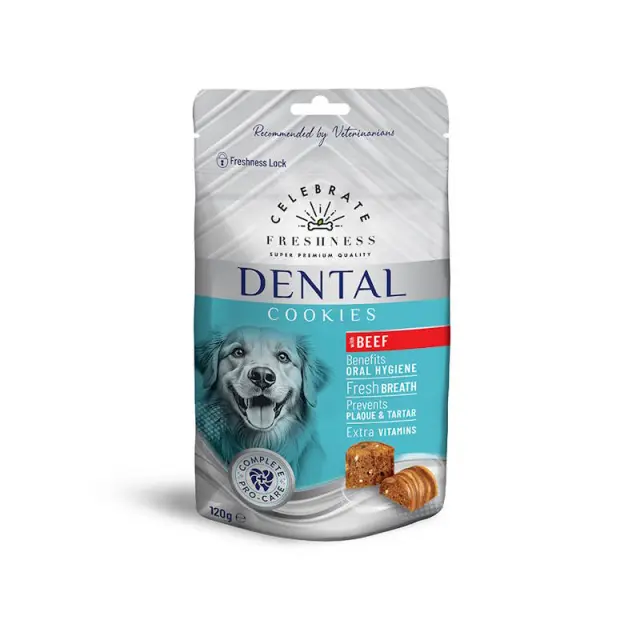 Celebrate Freshness Dental Cookies Beef για Σκύλους 120gr Μονόχρωμο