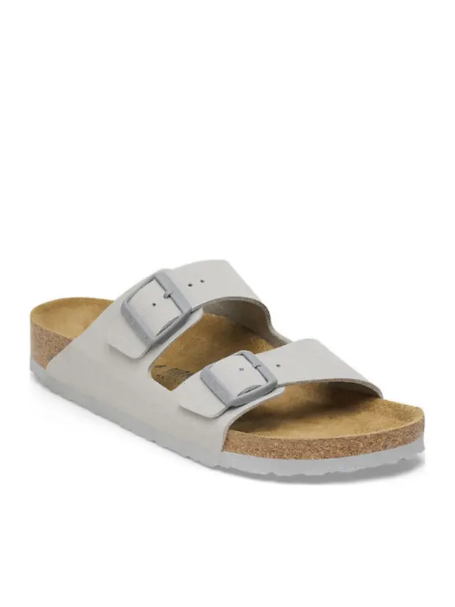 Birkenstock Πέδιλα Unisex Birko-Flor(ανθεκτικό υλικό της Birkenstock-επιτρέπει την επαφή με το νερό) Γκρί BIR/ARIZONA 1027720 STONE/C 2