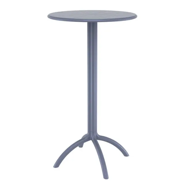 Τραπέζι Bar OCTOPUS Ανθρακί PP Φ60x108cm
