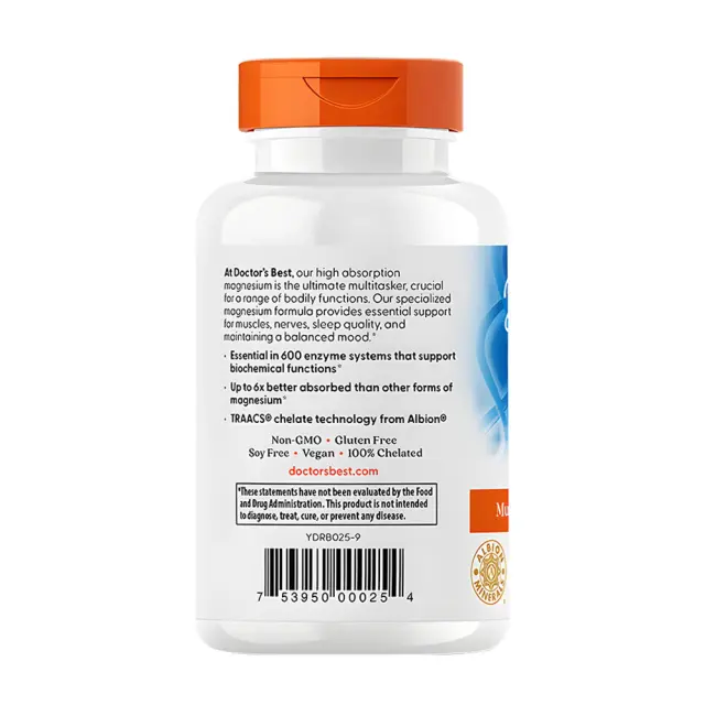 Doctor's Best High Absorption Magnesium 100 mg 120 Tablets 3