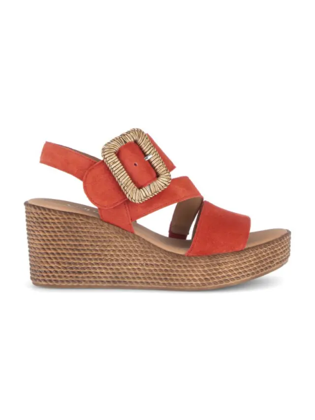 Gabor Πέδιλα Γυναικείο δέρμα Nubuck Κόκκινο GAB/84771 15-CHILLI - 35 3